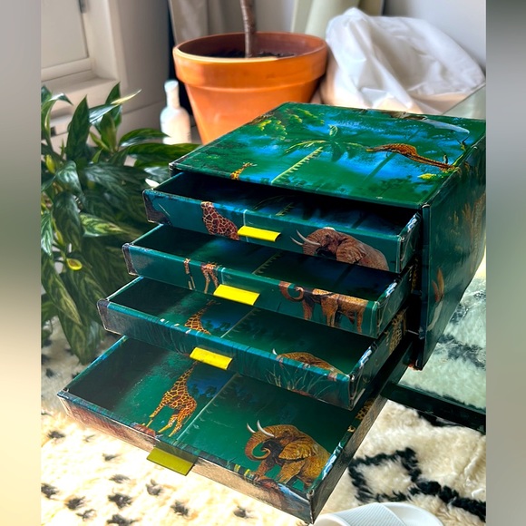 Drawers - organizer box storage - jewelry and more - jungle - animals - Picture 1 of 4